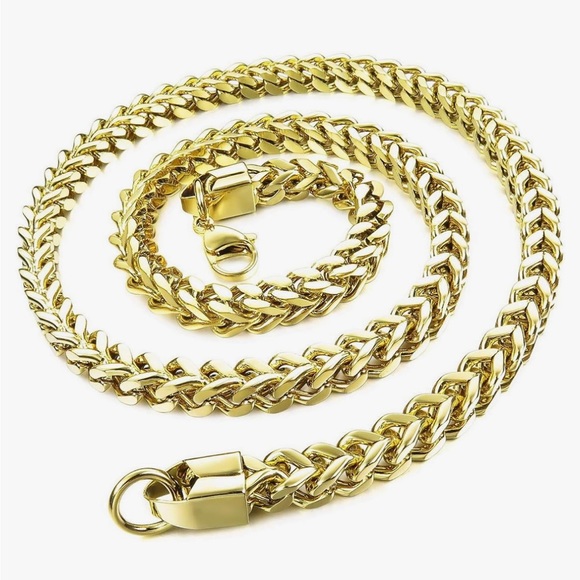 New 6mm Franco Snake Chain Necklace Men/Women - Picture 2 of 16
